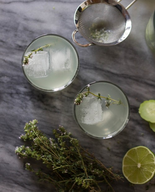 Cucumber Thyme Cocktails DrinkWire