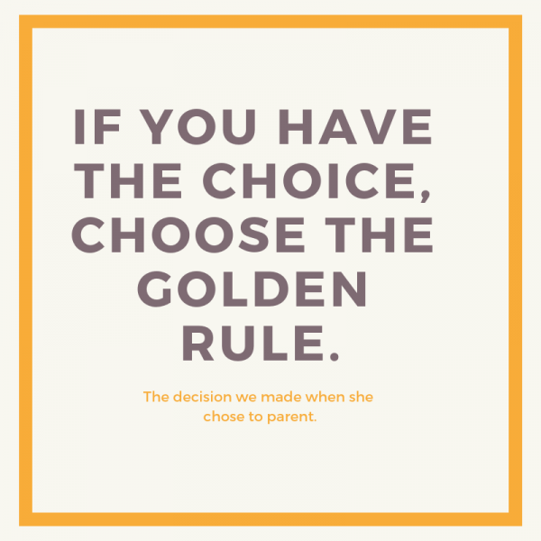 The decision I made when she chose to parent